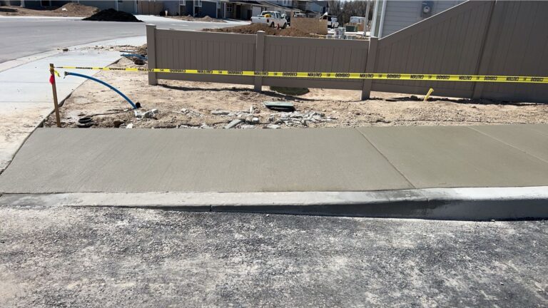concrete sidewalk and curb installation boise id