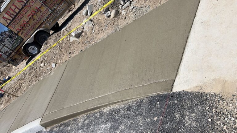 concrete sidewalk edge finishing boise id