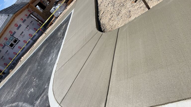 curved concrete sidewalk installation boise id