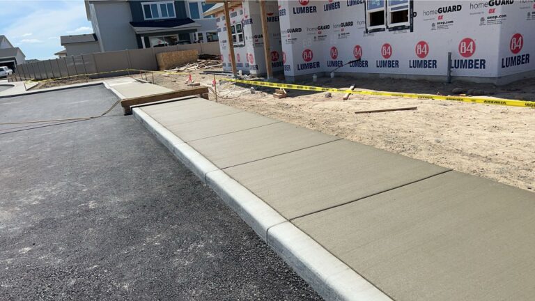 new construction concrete sidewalk installation boise id